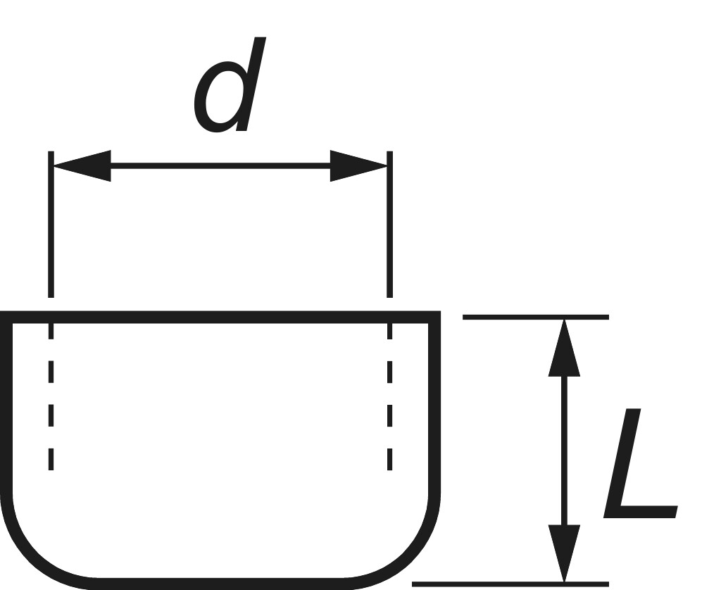 Kappen  Nr. 19  DIN 2991 schwarz     3/8"